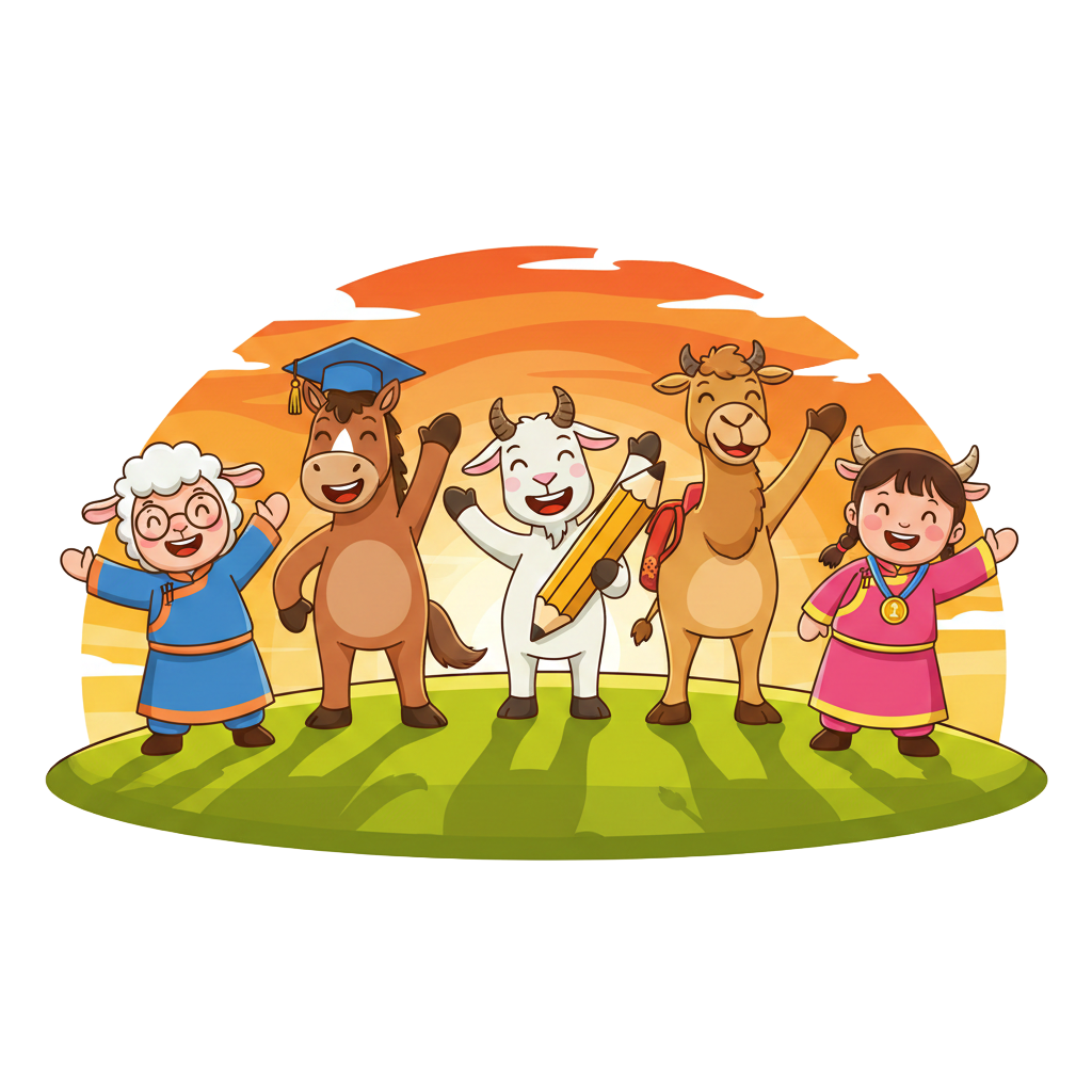 Happy Academy дүрүүд